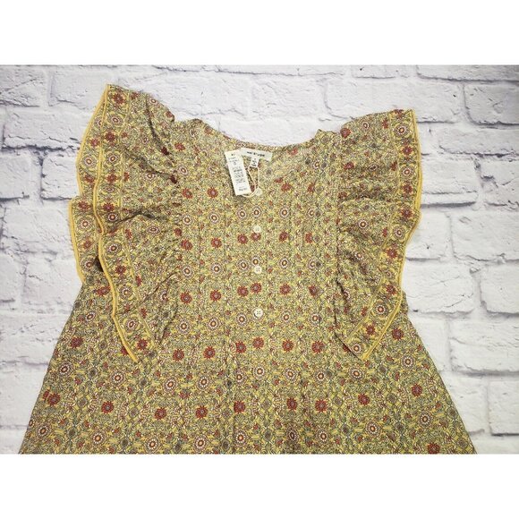 Max Studio Womens Size Small Flutter Sleeve Short-Sleeve Blouse - Picture 3 of 7